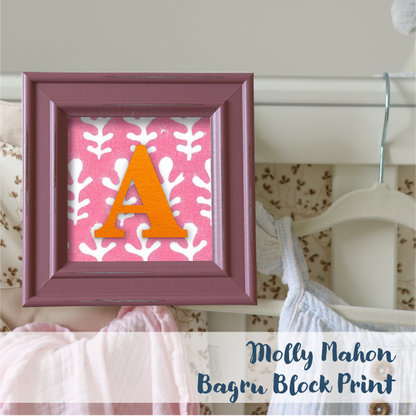 Pink Frame - Block Print
