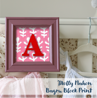 Pink Frame - Block Print
