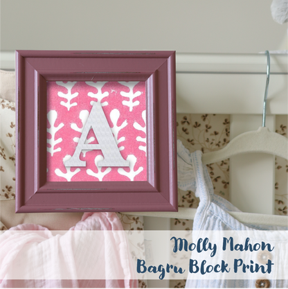 Pink Frame - Block Print