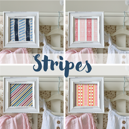 White Frame - Stripes