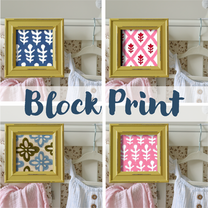 Yellow Frame - Block Print